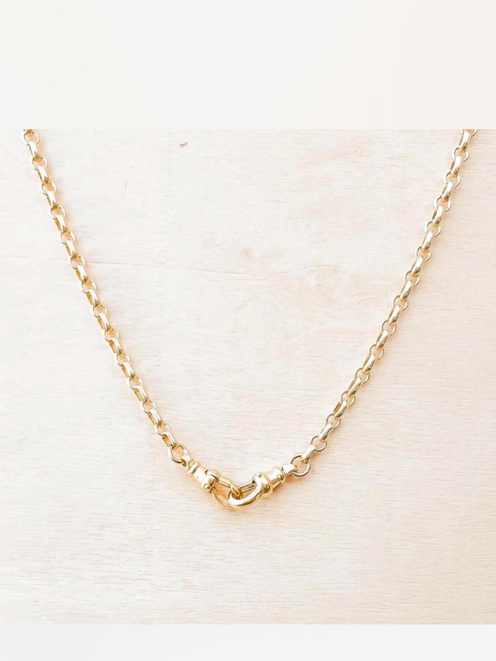 Gold filled roll chain necklace 20 inch
